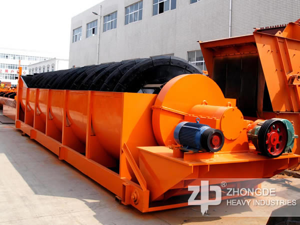 Spiral sand washing machine