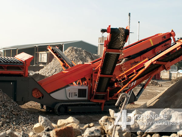 mobile pebble sand machine